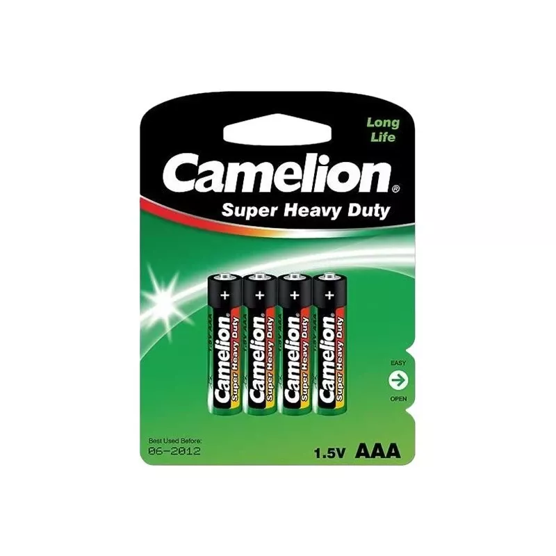 Vienkartinė baterija Camelion R03P-BP4G AAA Cinko-anglis