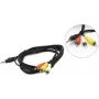 Garso kabelis Gembird 3,5 mm į 3×RCA, 2 m, juodas (CCA-4P2R-2M)