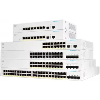 Cisco Business 220 Series CBS220-48P-4G – Smart valdomas tinklo jungiklis, 48 prievadai Gigabit PoE+, 4 SFP, 382 W