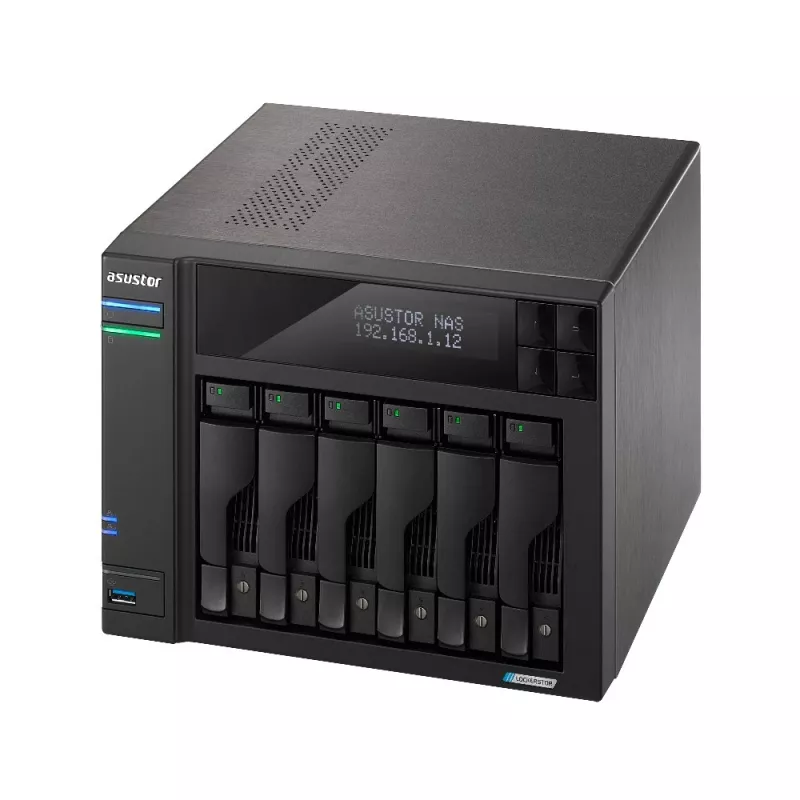 Asustor LOCKERSTOR 6 NAS stalinis kompiuteris Intel® Celeron® N5105 8 GB DDR4 HDD ADM juodas