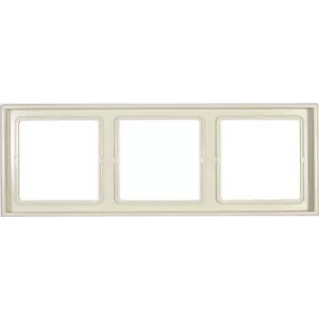 JUNG LS 983 W 3-jų rėmelis, dramblio kaulo spalvos duroplastas, bevaržtis, 81x223 mm