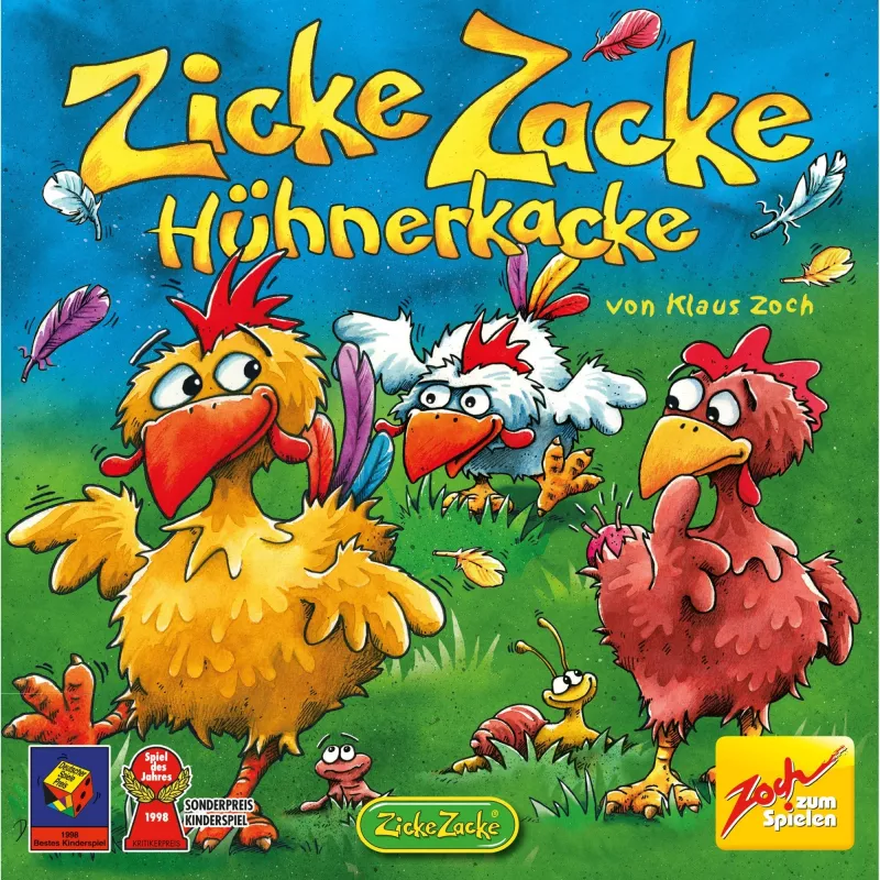 Zicke Zacke Chicken Cha Cha Cha, stalo žaidimas, Vaikų žaidimų metų žaidimas 1998