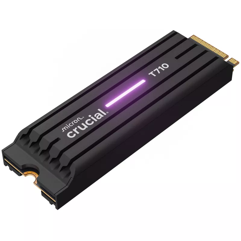 SSD CRUCIAL T710 4 TB M.2 PCIe 5.0 NVMe — 4000 GB, Skaitymas 14500 MB/s, Rašymas 13800 MB/s