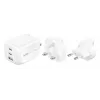 Sieninis įkroviklis Belkin BOOSTCHARGE 100W 2C1A WCH016HQWH su keičiamu kištuku