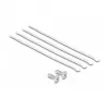 DeLOCK Patch Panel 10 colių 8 prievadų Cat.6A 0,5U juodas