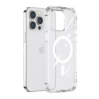 Skaidrus magnetinis dėklas Joyroom JR-14H6, skirtas iPhone 14 Pro, magnetinis užsegimas, skaidrus apsauginis apvalkalas