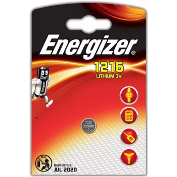 Energizer CR1216 ličio baterija (1 vnt.) E300163400