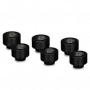 Thermal Grizzly DeltaMate Extender MF10 – vandens aušinimo jungtis, juoda, 6 vnt. (TG-DM-FIT-6006)