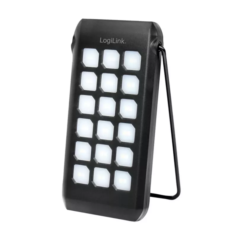 Logilink PA0273 – Saulės energijos powerbankas su žibintuvėliu, Li-Pol, 10000 mAh, 18 W, 3 A, PD 2.0, QC 3.0, itin greitas įkrovimas, 2 išvesties prievadai (USB Type A, 24 pin USB-C), USB laidas