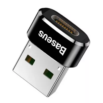 Adapteris Baseus USB (vyriškas) į Type-C (moterišką) juodas