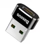 Adapteris Baseus USB (vyriškas) į Type-C (moterišką) juodas
