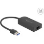 DeLOCK 66045 USB 5 Gbps Type-A į 2.5 Gigabit LAN RJ45 adapteris, 0,15 m, juodas