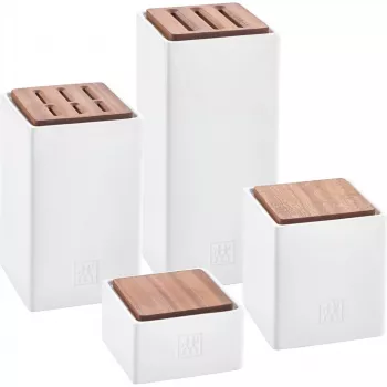 Keraminių indų rinkinys 4vnt ZWILLING 1002267 – glazūruoti, sukraunami, hermetiški arbatai, kavai, cukrui, prieskoniams