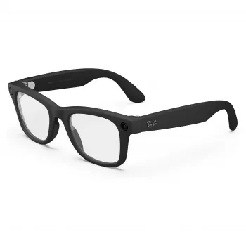 META Ray-Ban Wayfarer Gen2, juodos matinės spalvos, skaidrūs AI akiniai