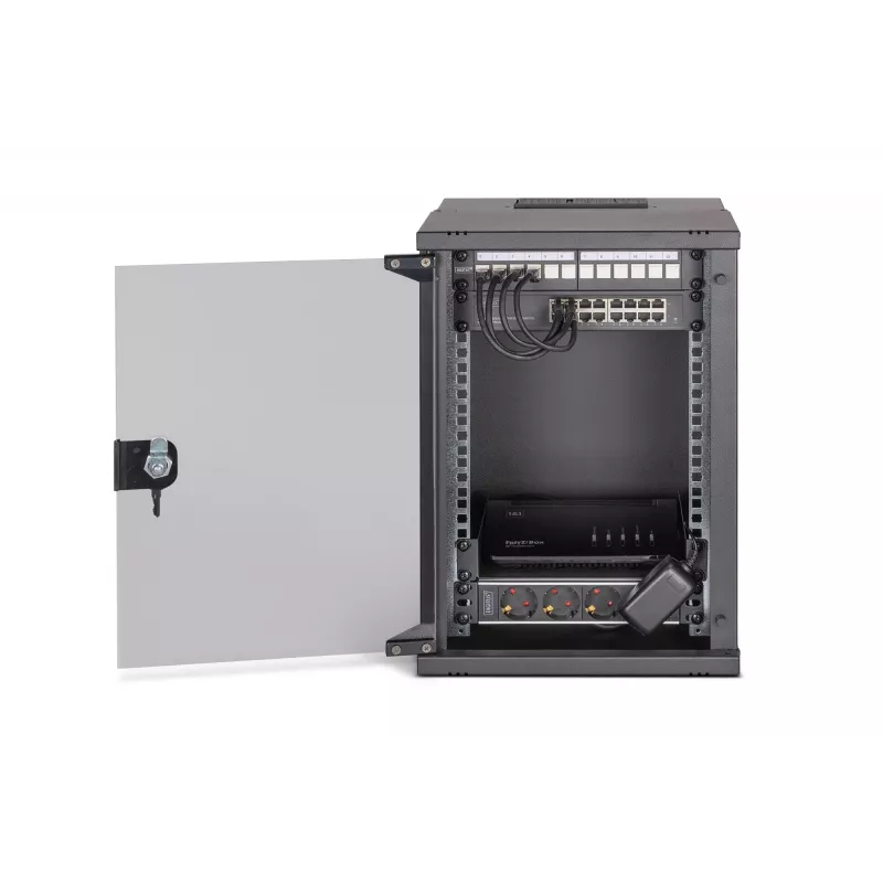 Sieninis tinklo stovas Digitus DN-49103-SET 9U 315 x 300 mm juodas