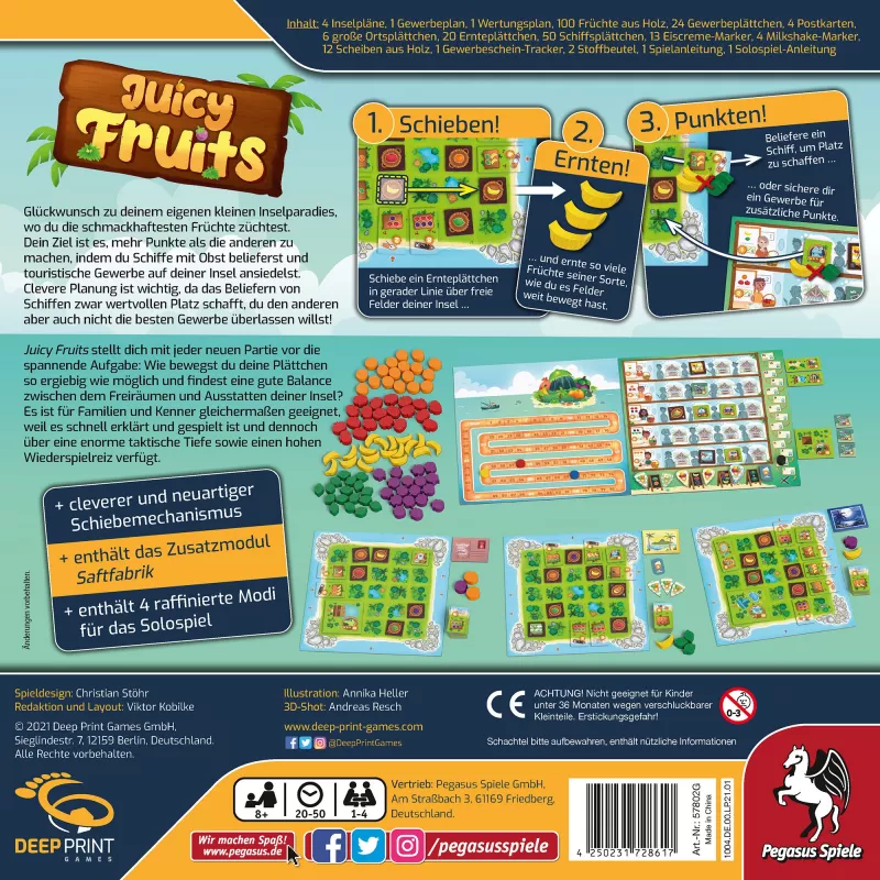 Deep Print Games: Juicy Fruits, Stalo žaidimas