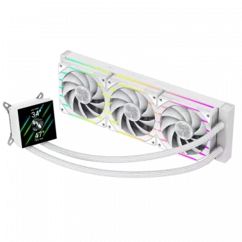 Gamemax HAILSTORM 360 LCD | Baltas | CPU skysčio aušintuvas