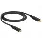 USB-C kabelis DeLOCK 85531 USB 3.2 Gen 2 1 m juodas