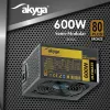 Akyga Ultimate AK-U4-600 ATX maitinimo blokas 600 W, 80 PLUS Bronze, aktyvus PFC, 120 mm ventiliatorius