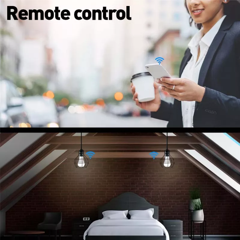 Išmanioji WiFi lemputė Tellur TLL331341 9W RGB reguliuojamo ryškumo