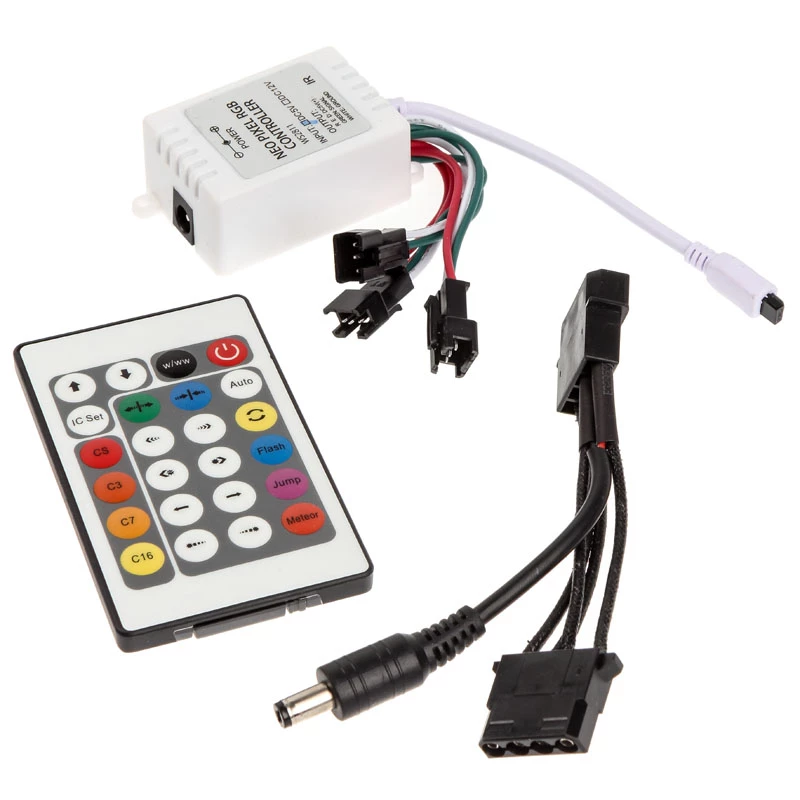 LED juostelių rinkinys Lamptron FlexLight Multi – programuojamos RGB LED juostelės su infraraudonųjų spindulių nuotolinio valdymo pulteliu