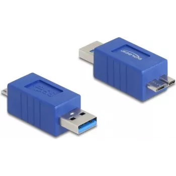 DeLOCK 67214 USB lyties keitiklis Type-A į USB Micro-B mėlynas