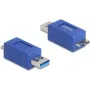 DeLOCK 67214 USB lyties keitiklis Type-A į USB Micro-B mėlynas