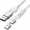 USB kabelis 4smarts 541236 USB 2.0 1,8 m USB C baltas
