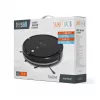 Robotinis dulkių siurblys TEESA Smart VAC 2 – juodas, apvalus, 1000 Pa, Wi-Fi