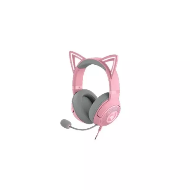 Laidinės ausinės ant galvos Razer RZ04-04730200-R3M1 — uždengiančios ausis, 1,3 m laidas, 353 g, rožinė
