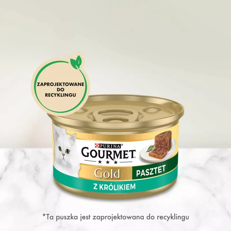Šlapias kačių maistas Gourmet pâtė su triušiena 85 g