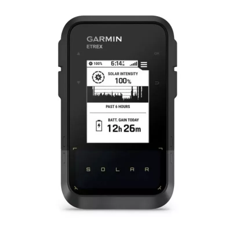 Garmin eTrex Solar – nešiojamas GPS navigatorius su saulės baterija