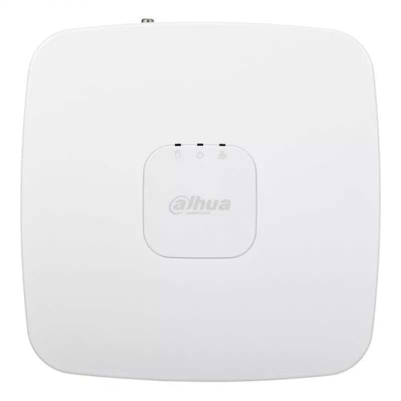 Tinklinis vaizdo įrašytuvas DAHUA NVR2108-I2 – 8 kanalų NVR, 4096×2400 maks., SATA III iki 10 TB, 1U balta