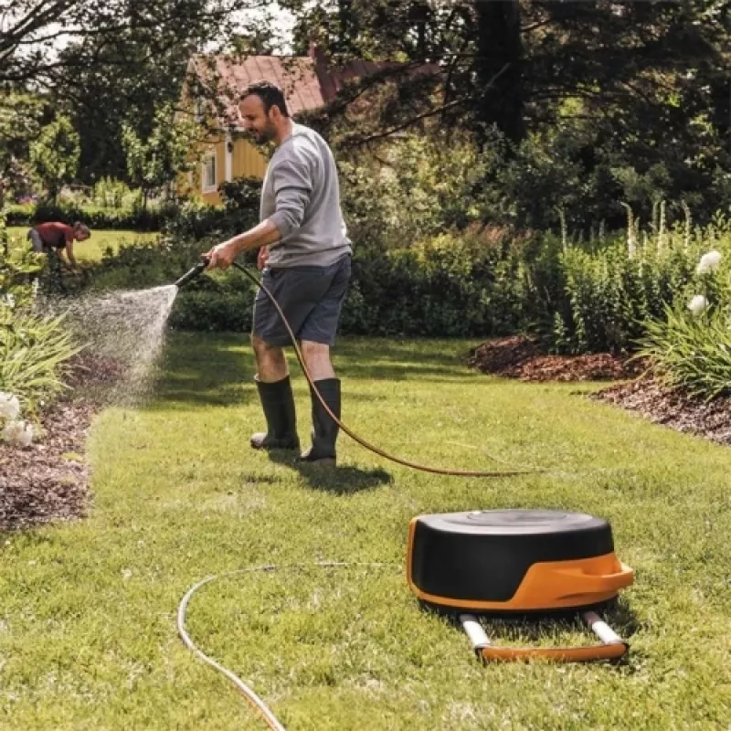 Fiskars sodo žarna su būgnu ir ratukais, XL, 13 mm