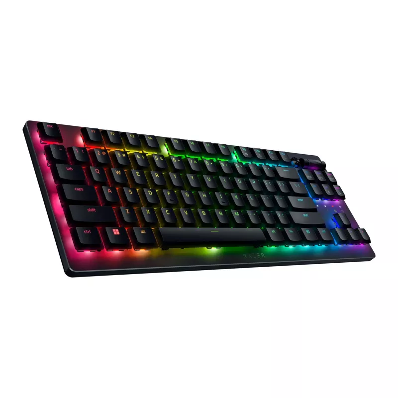 Razer DeathStalker V2 Pro Tenkeyless klaviatūra, žaidimų, USB / Bluetooth, QWERTY, juoda