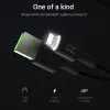 Laidas Lightning – USB-A Green Cell KABGC12, 2 m, juodas