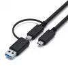 Satechi Triple 4K Display Wired Dock Black Silver 4K Ultra HD 60 Hz