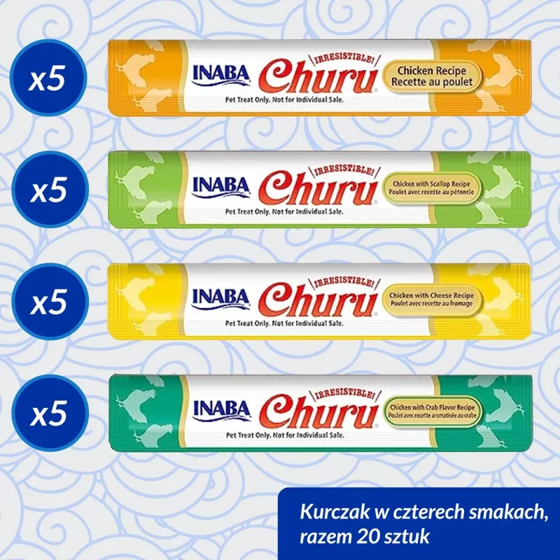 INABA Churu Variety box Chicken - skanėstai katėms - 20 x 14g