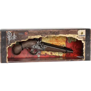 Metalinis piratų pistoletas Pulio modelis 15541/0 su realistiniu dizainu