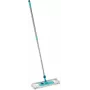 Leifheit šluota 55210 Microfiber Grey Turquoise – plokščia mikropluošto šluota grindų valymui