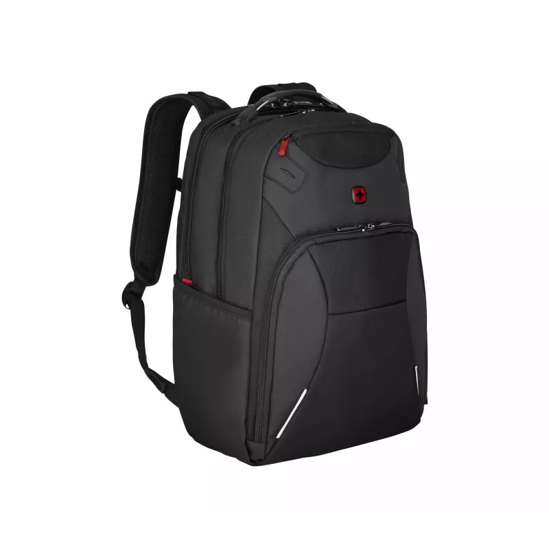 Kasdienė kuprinė Wenger SwissGear Cosmic Black iš perdirbto poliesterio PVC rPET