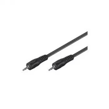 Wentronic Goobay 3,5 mm garso jungiamasis laidas HQ, juodas, 1,5 m – kištukas 3,5 mm (3 kontaktai, stereo) > kištukas 3,5 mm (3 kontaktai, stereo) (51658)