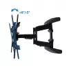 Sieninis laikiklis ESPERANZA ERW021 televizoriams 40–85 colių, metalinis, pakreipiamas, 6–50 cm atstumas, 68 kg, VESA 200x100–600x500 mm