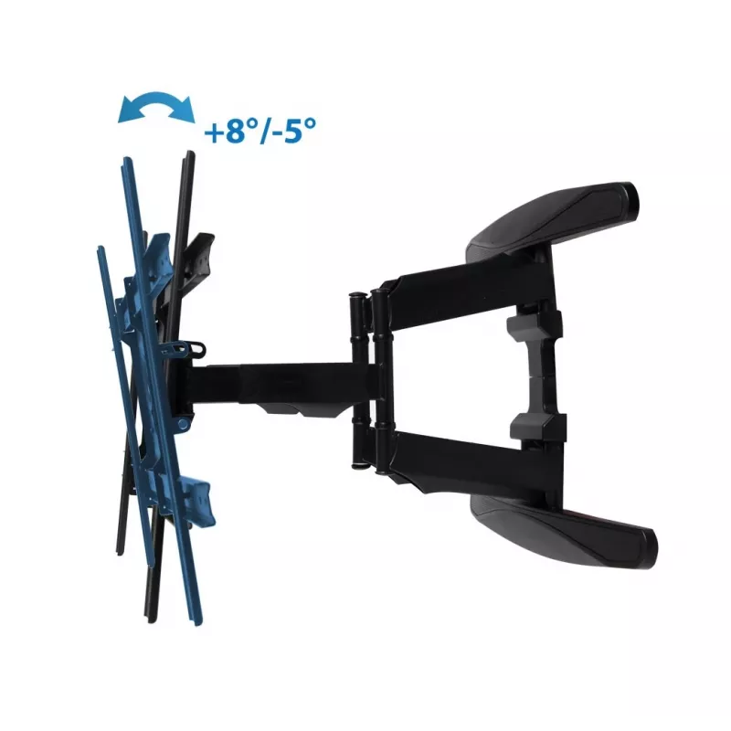 Sieninis laikiklis ESPERANZA ERW021 televizoriams 40–85 colių, metalinis, pakreipiamas, 6–50 cm atstumas, 68 kg, VESA 200x100–600x500 mm