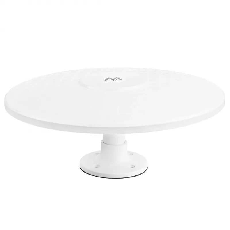 Omni-kryptinė aktyvi DVB-T/T2 HEVC antena MACLEAN MCTV-104 – lauko montavimui ant kemperio, 174–230 & 470–698 MHz, USB 5V