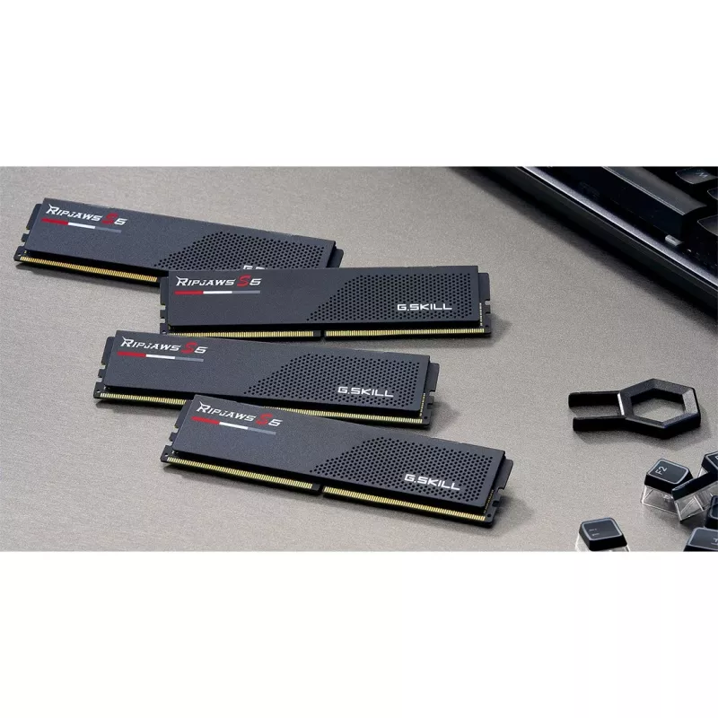 G.Skill Ripjaws S5 64 GB (2x 32 GB) DDR5-5600 Dual-Kit atmintis, juoda, F5-5600J3636D32GX2-RS5K, INTEL XMP