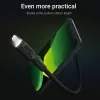 Laidas Lightning – USB-A Green Cell KABGC12, 2 m, juodas