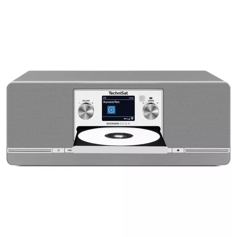 TechniSat DIGITRADIO 372 CD IR internetinis radijo imtuvas su CD, DAB+, FM, antracito ir sidabro spalvos