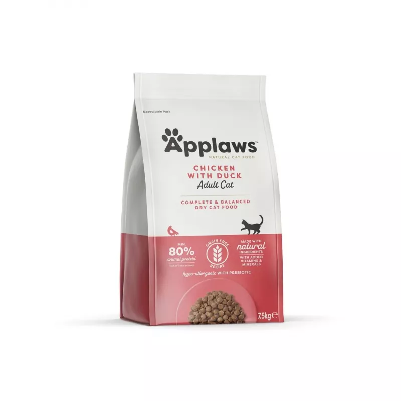 APPLAWS Chicken with duck – sausas kačių maistas su vištiena ir antiena – 7,5 kg