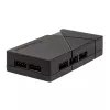 Ventiliatorių greičio valdiklis SilverStone LSB01 – 3 kanalų rankinis valdiklis, juodas, plastikinis korpusas, 46×19 mm